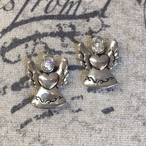 Silver Angel Charm Set